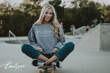 Alpha Chi Omega Lavender Corduroy Crewneck
