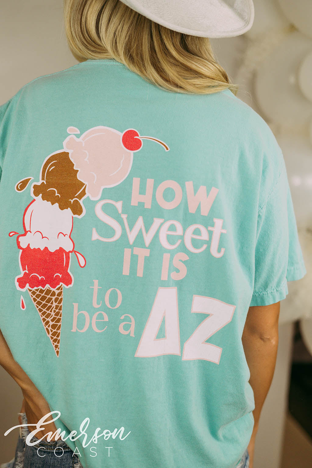 Delta Zeta PR Ice Cream Cone Tee