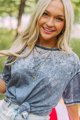 Kappa Delta Grey Acid Wash T-Shirt