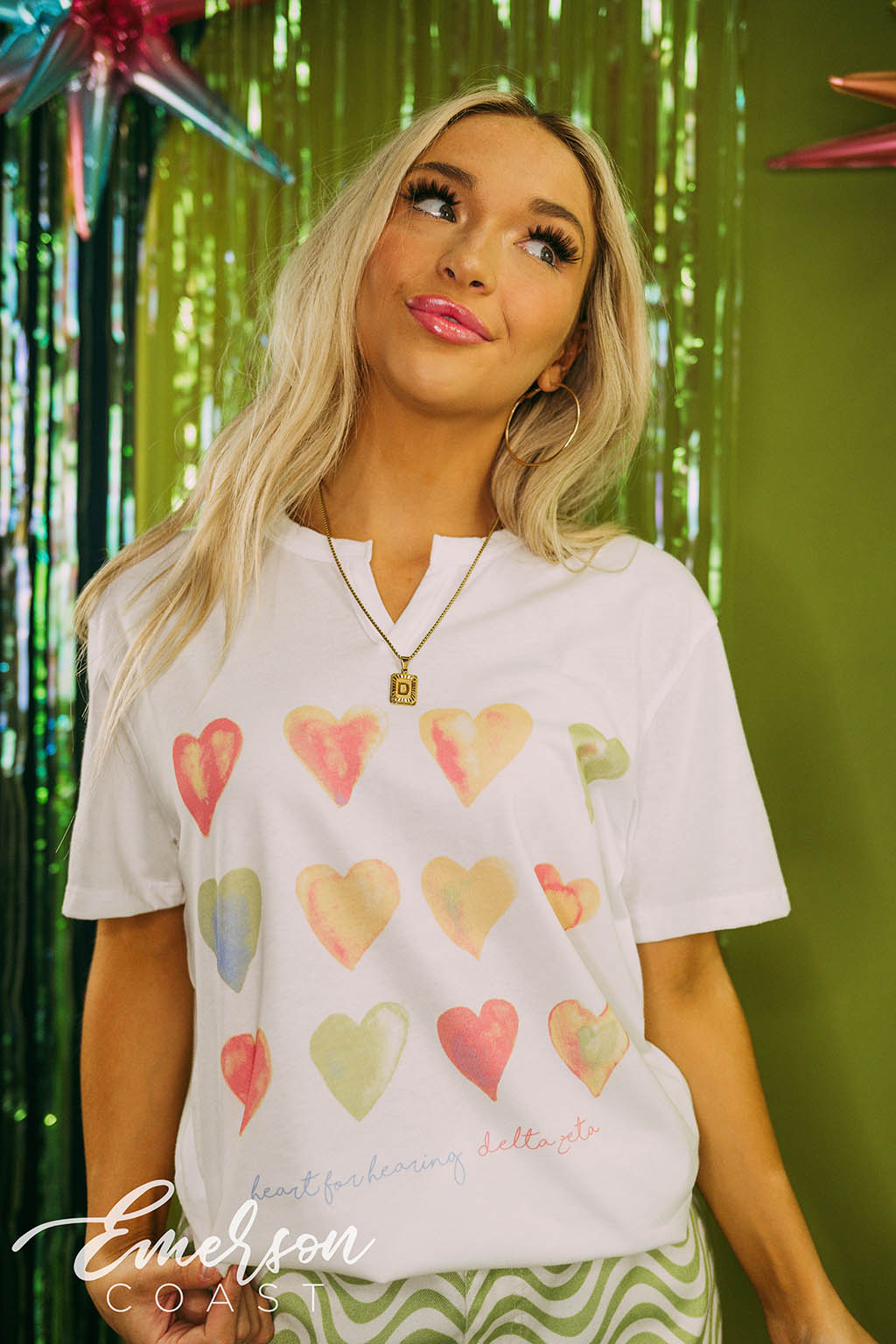 Bold Watercolor heart - TEE SHIRT DESIGN Long Sleeve T-Shirt