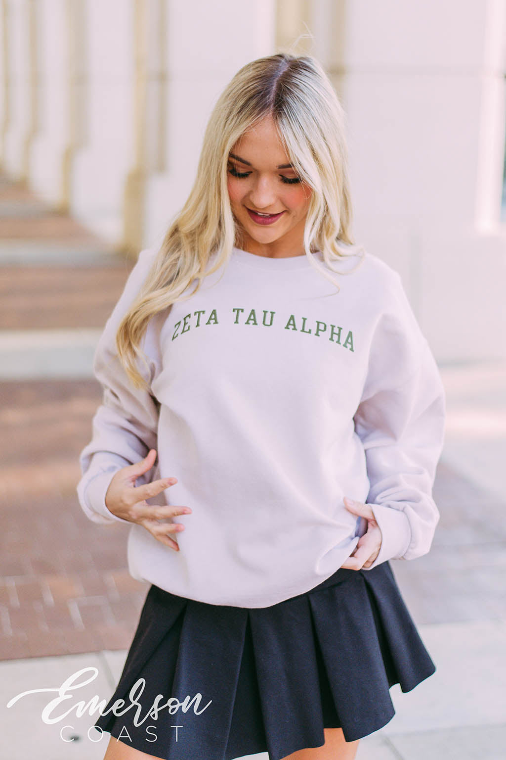 Zeta Tau Alpha Classic Sand Sweatshirt