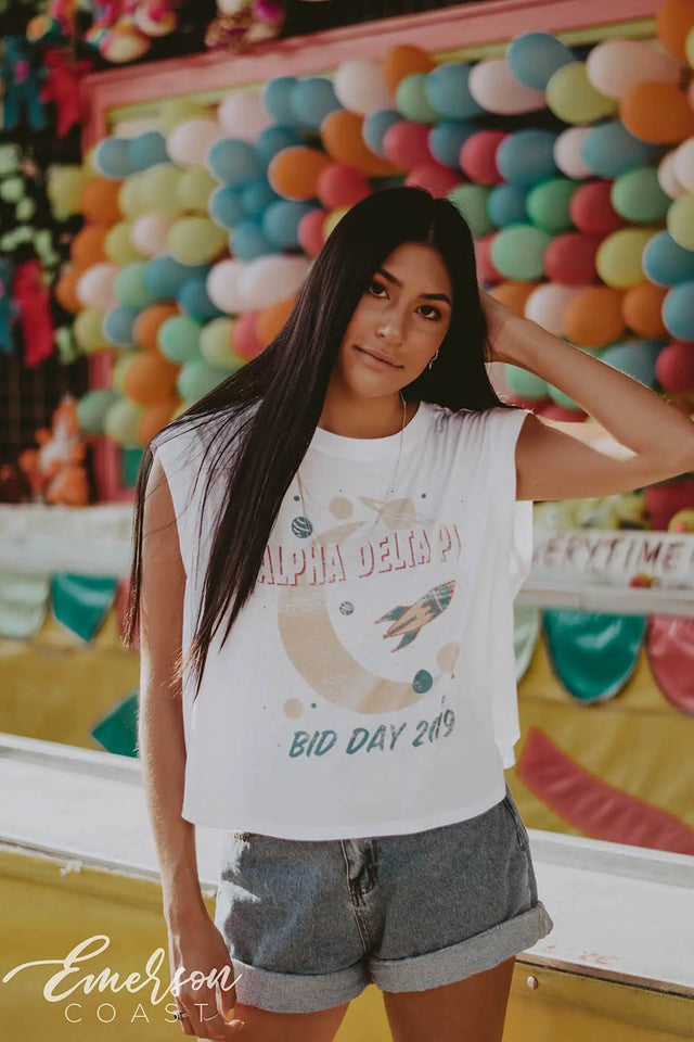 Alpha Delta Pi Space Bid Day Tank