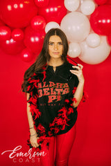 Alpha Delta Pi Coming In Hot Bid Day Notch Tee