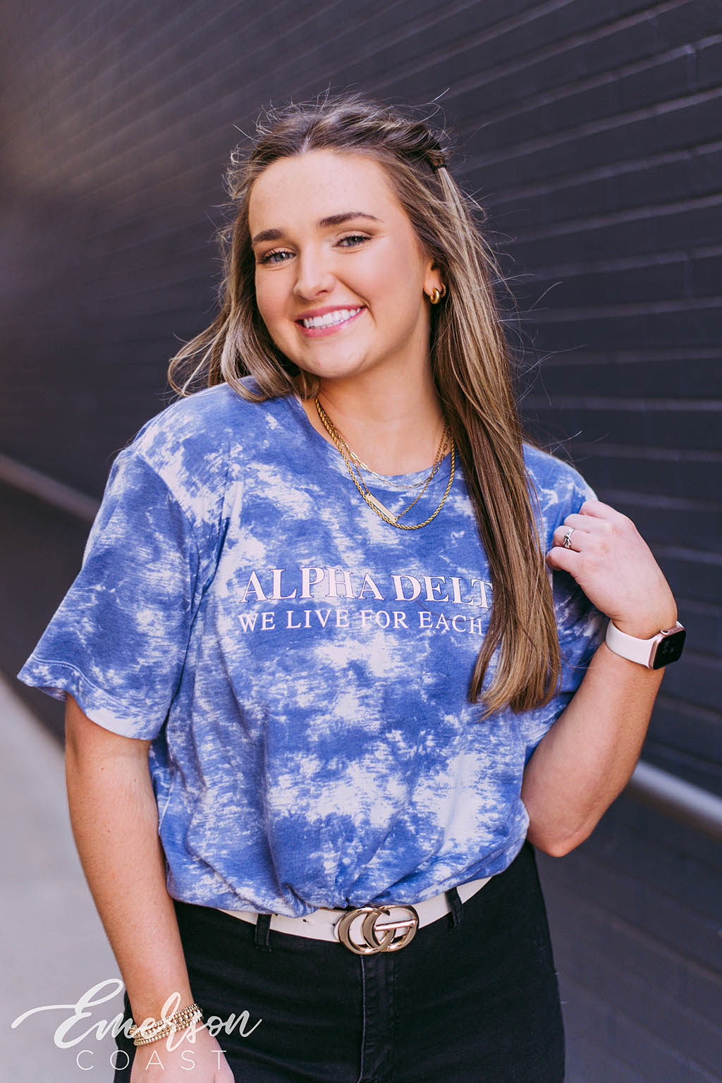 ADPI We Live For Each Other Tie Dye Tee