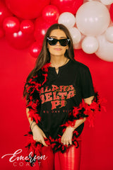 Alpha Delta Pi Coming In Hot Bid Day Notch Tee