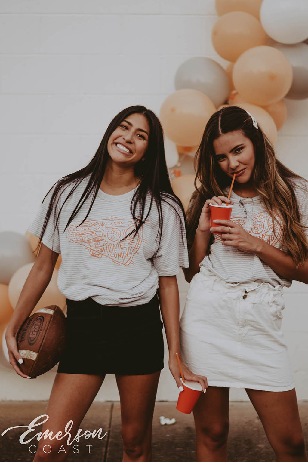 Alpha Delta Pi Homecoming Stripe T-shirt