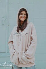 Alpha Delta Pi Sueded Hoodie