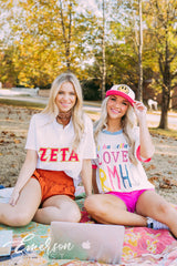 Alpha Delta Pi Philanthropy RMHC Colorblock Ringer Tee