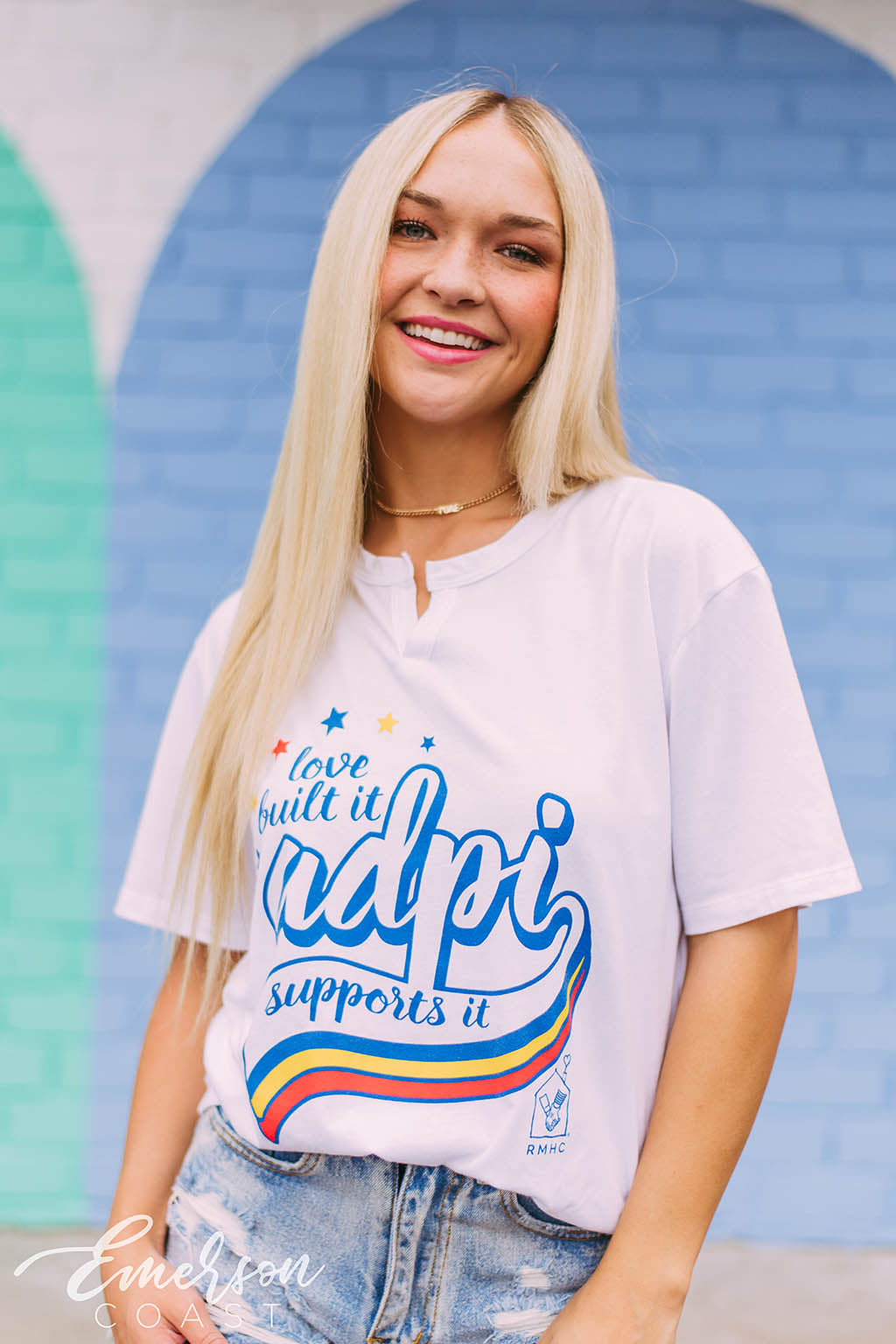 Alpha Delta Pi RMHC Philanthropy Notch Tee
