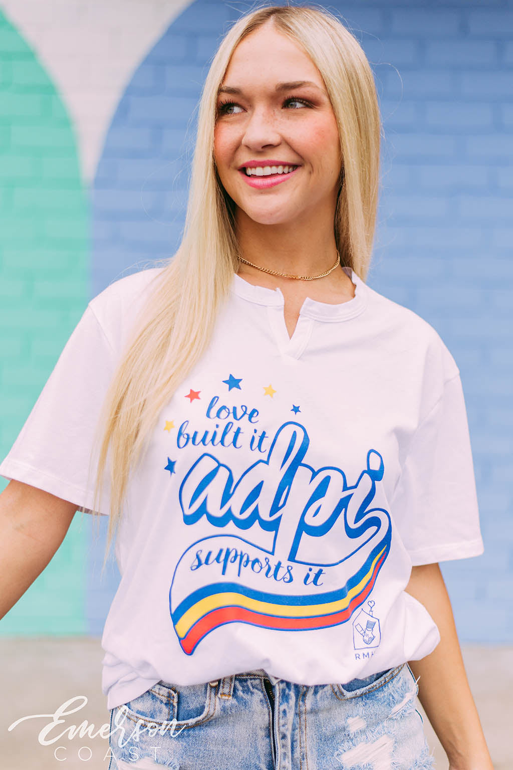 Alpha Delta Pi RMHC Philanthropy Notch Tee
