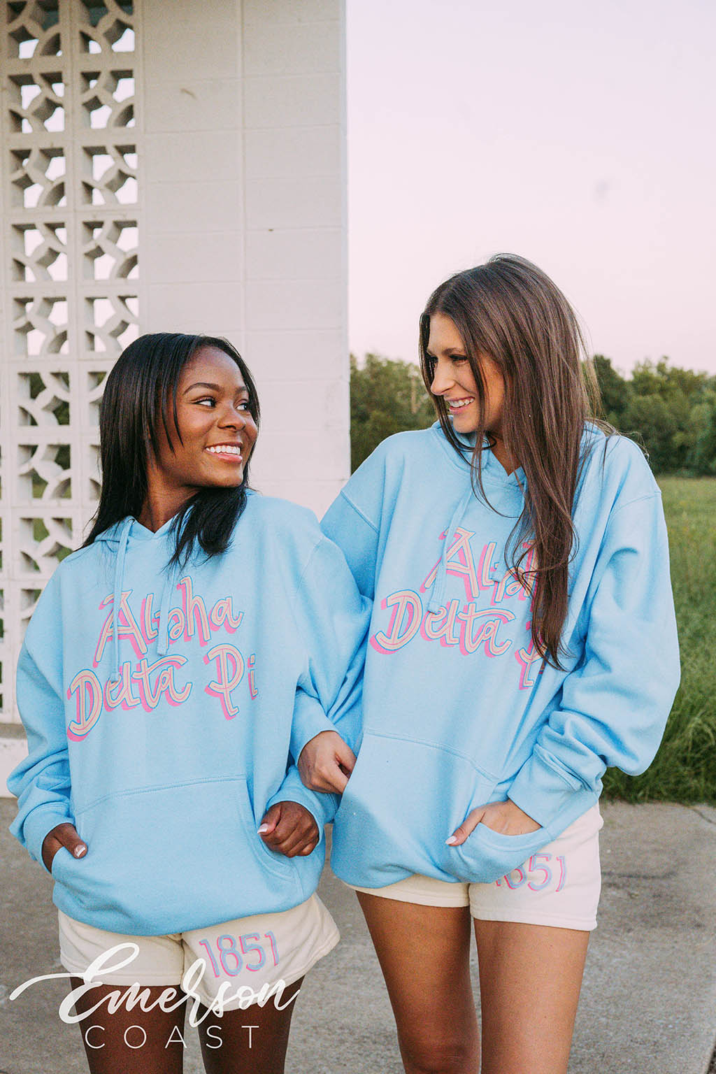 Alpha Delta Pi Groovy Font Sweat Set