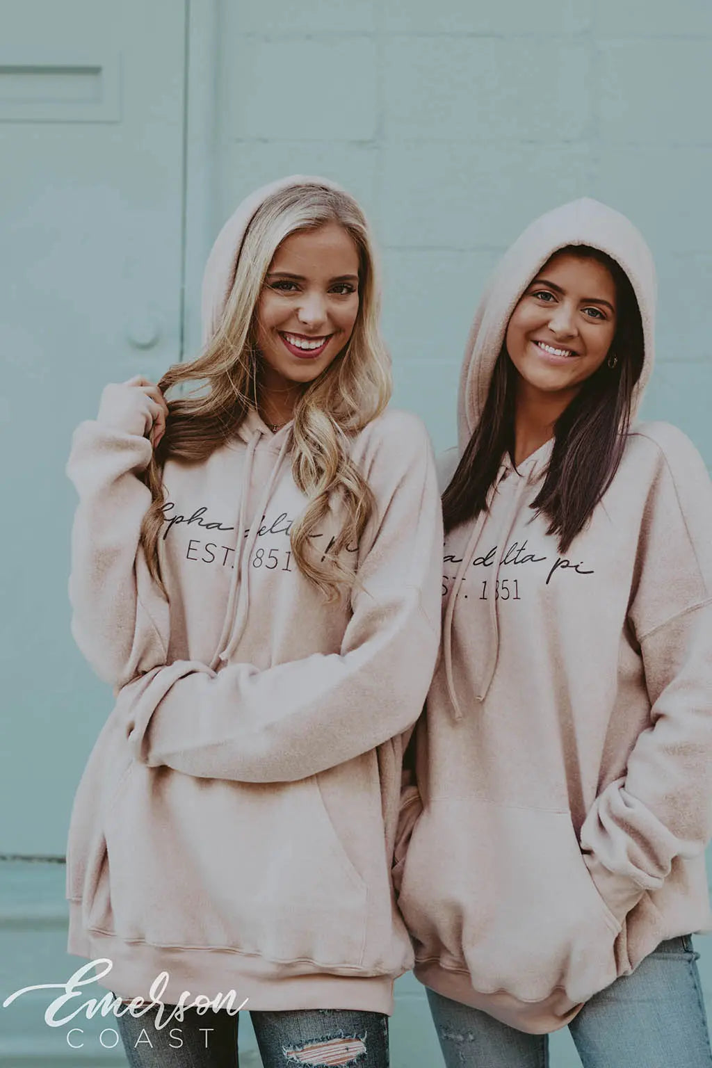 Alpha Delta Pi Sueded Hoodie