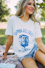 Alpha Delta Pi PR Lion Head Tee