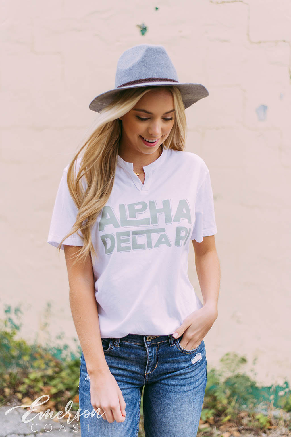 Alpha Delta Pi Detailed PR Notch Tee
