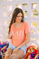 Alpha Delta Pi Recruitment Simple Slouchy Tee