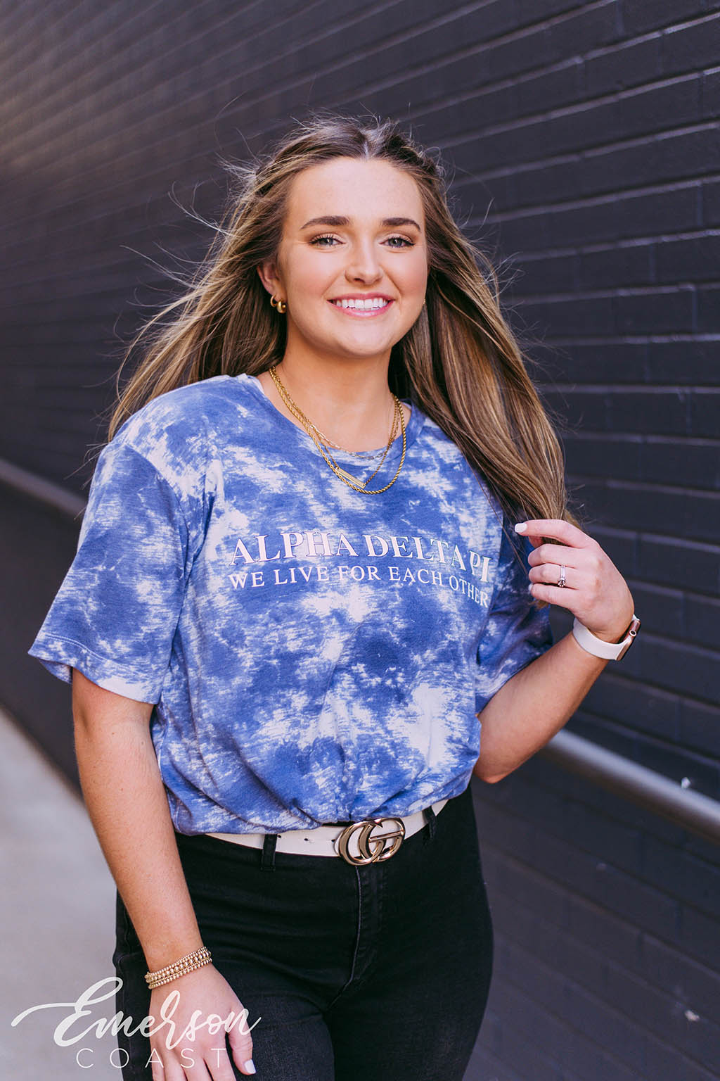 ADPI We Live For Each Other Tie Dye Tee