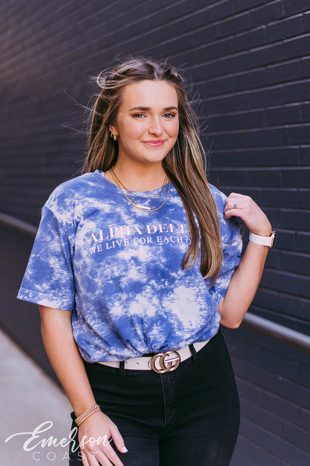 ADPI We Live For Each Other Tie Dye Tee