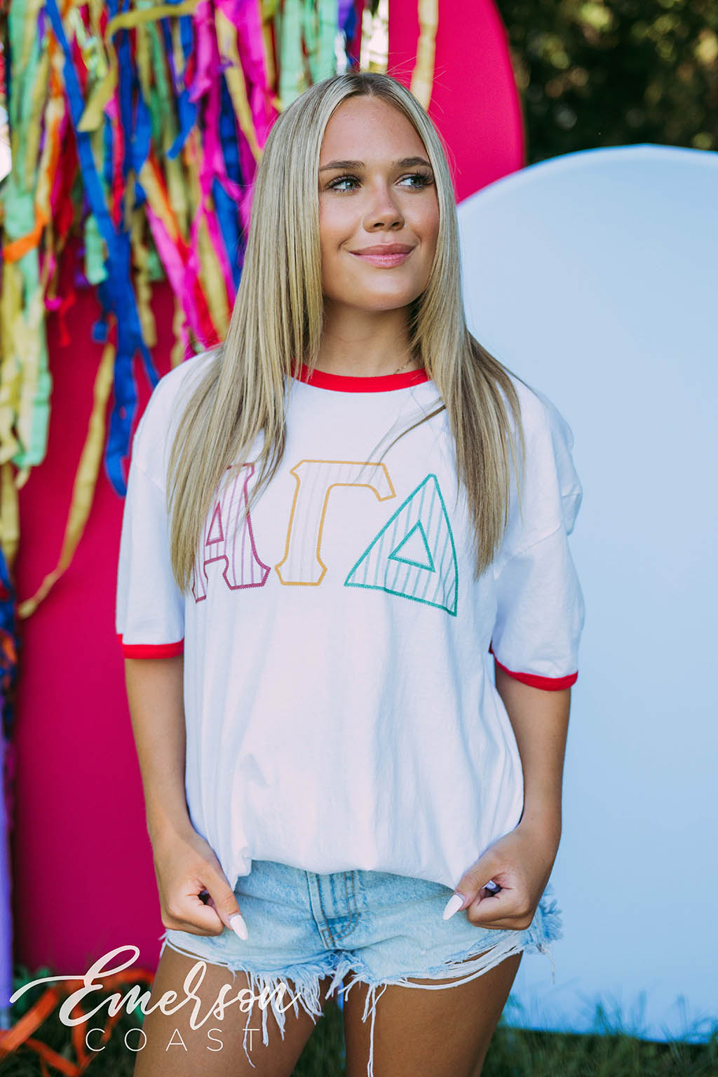 Alpha Gamma Delta PR Ringer Tee