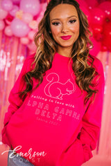 Alpha Gamma Delta Falling In Love Bid Day Sweatshirt