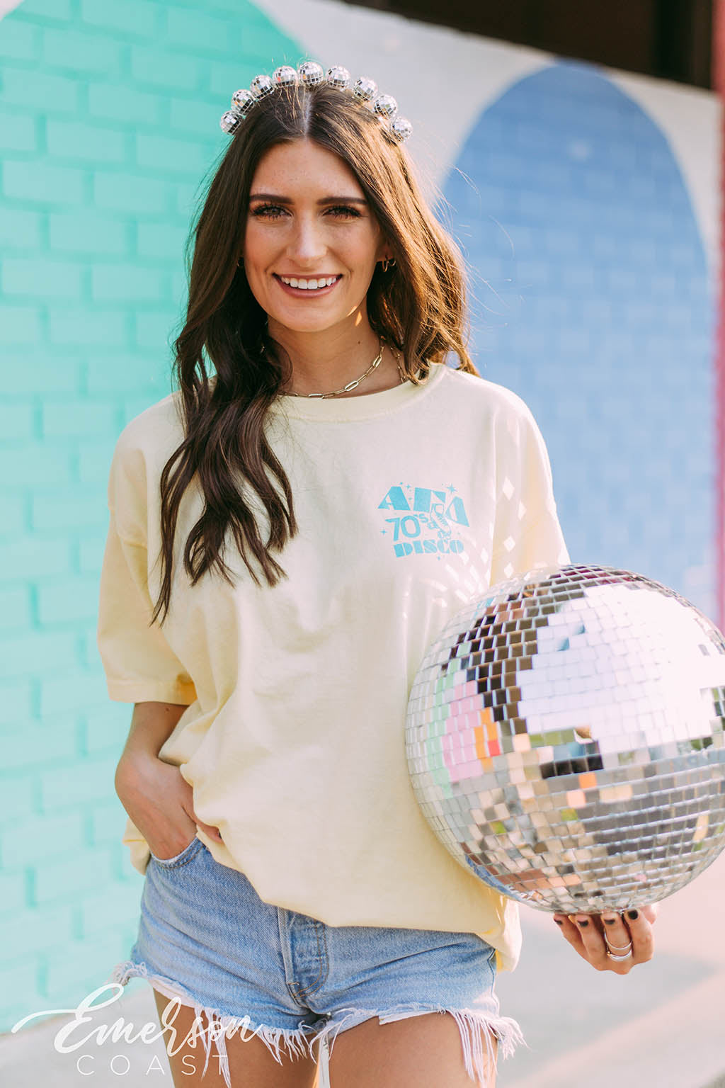 Alpha Gamma Delta 70s Disco Mixer Tee