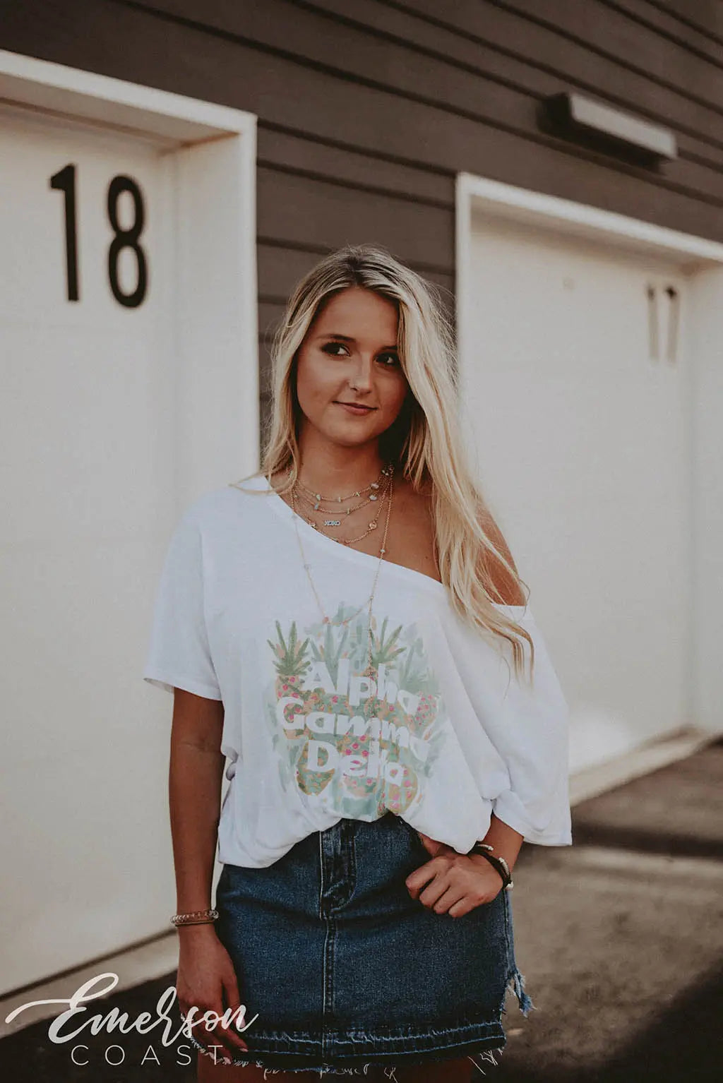 Alpha Gamma Delta Pineapple PR Tshirt