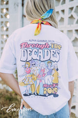 Alpha Gamma Delta Function Through The Decades Tee