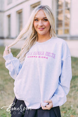 Alpha Gamma Delta Ash Gray Sweatshirt