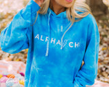 Alpha Chi Lightning Bolt Tie Dye Hoodie