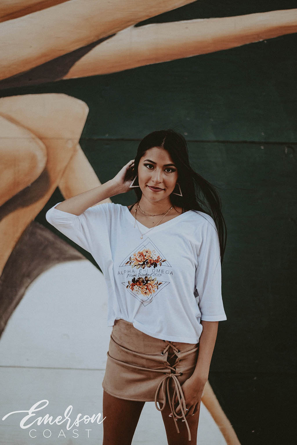 Alpha Chi Mom's Weekend V-Neck Tshirt