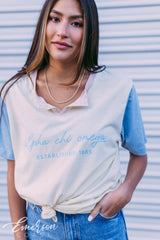 Alpha Chi Omega Colorblock Henley