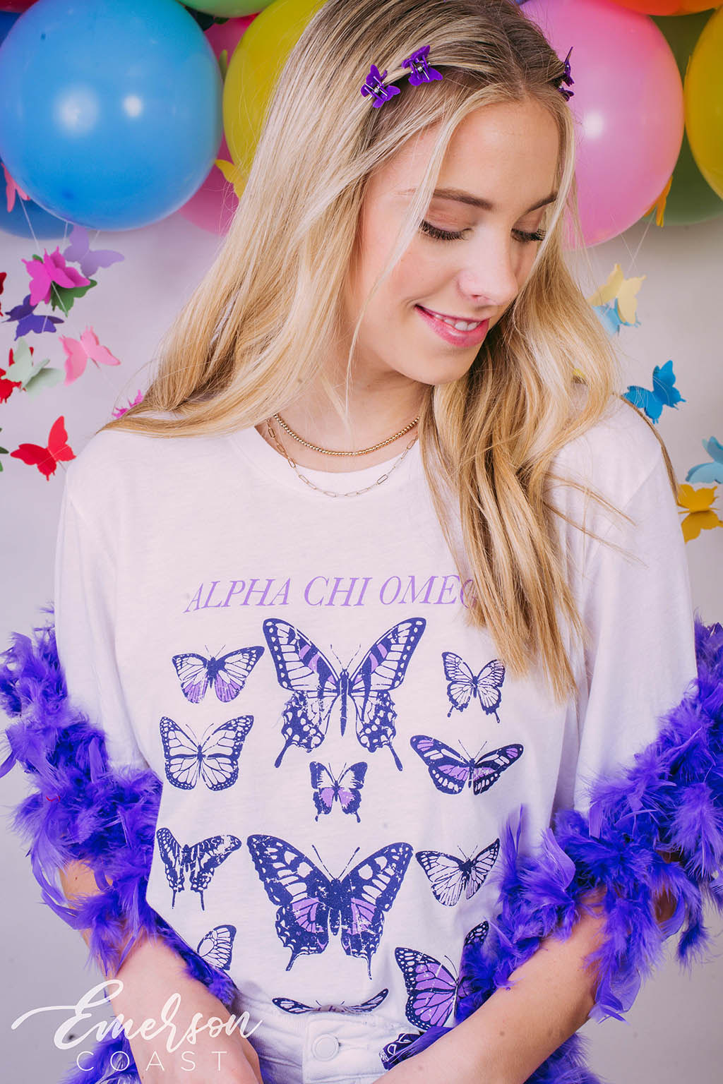 Alpha Chi Omega Butterfly Effect Bid Day Tee