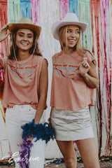 Alpha Chi Retro Rainbow Bid Day Tee