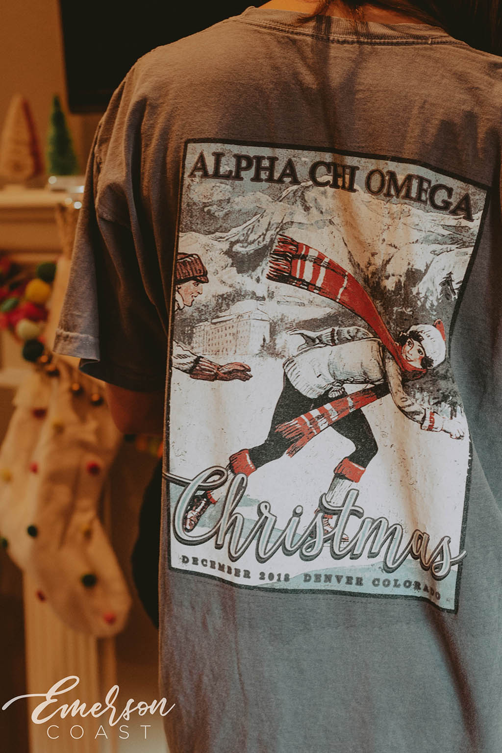 Alpha Chi Christmas Social Tshirt