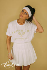 Alpha Chi The Perfect Match Bid Day Tee