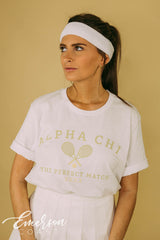 Alpha Chi The Perfect Match Bid Day Tee