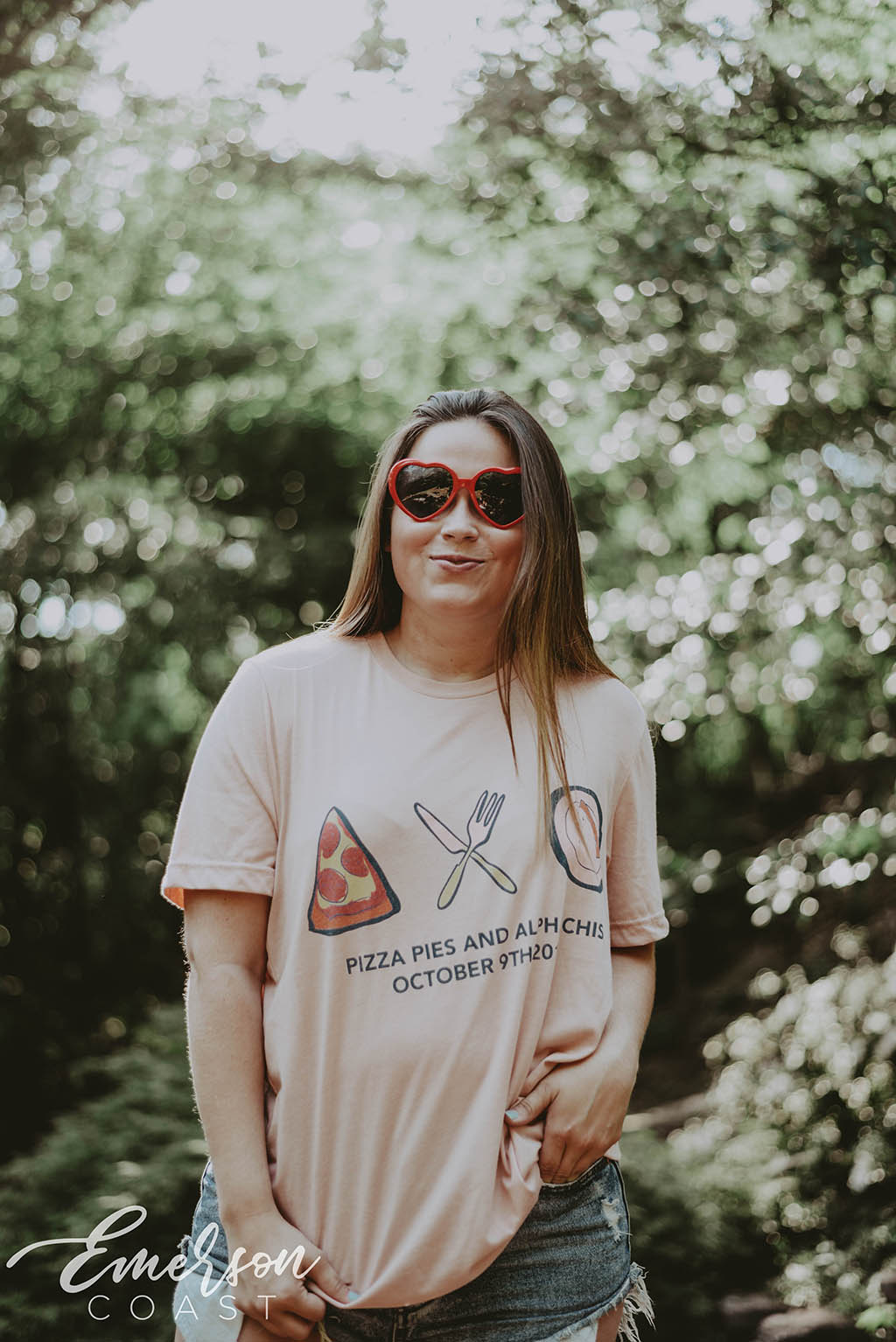 Alpha Chi Pizza Pies Philanthropy Tee