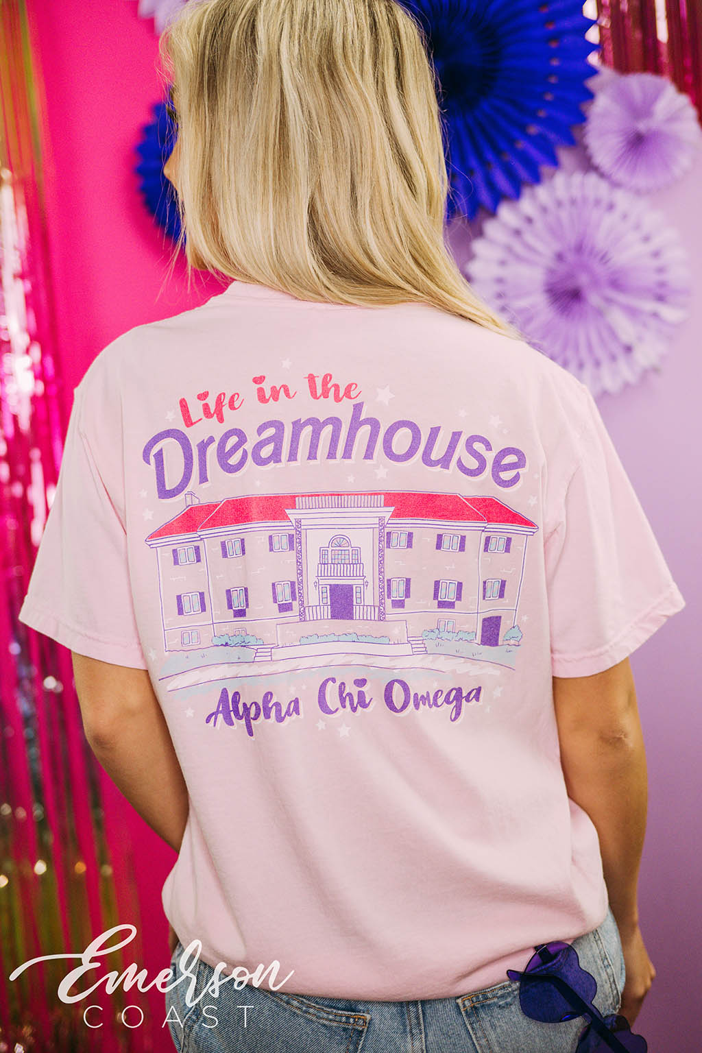 Alpha Chi Omega Life In The Dreamhouse Tee