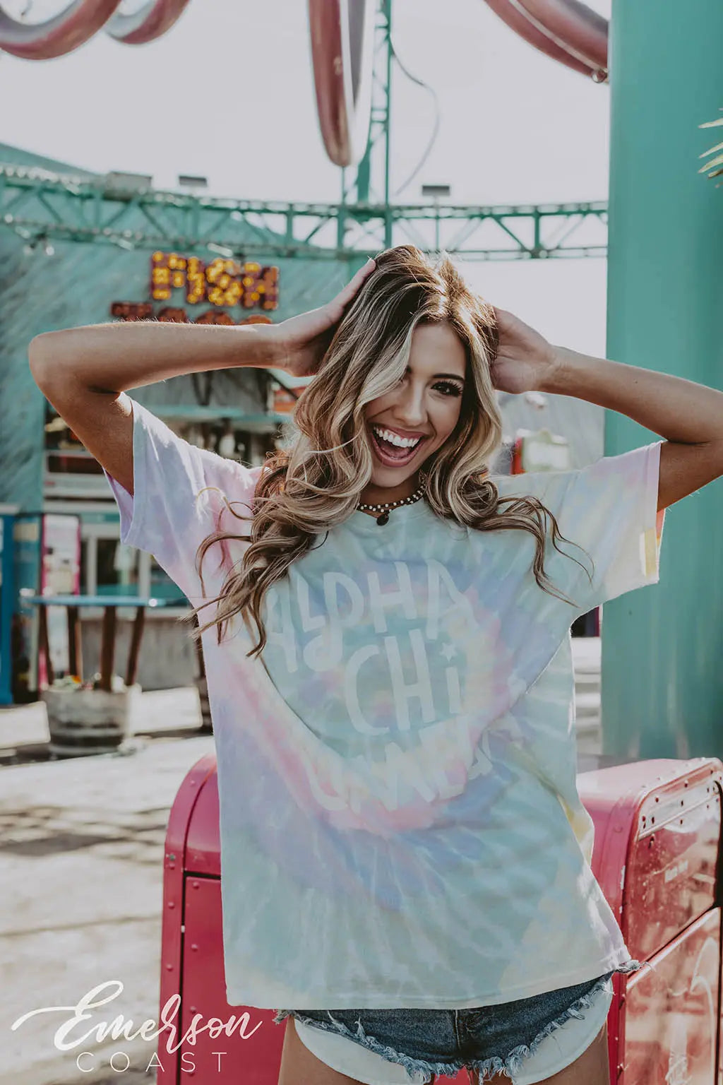 Alpha Chi Omega PR Tie Dye Tee