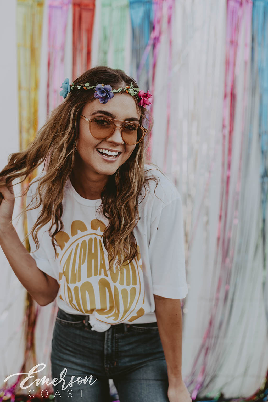 Alpha Chi Omega Sunshine Bid Day T-shirt