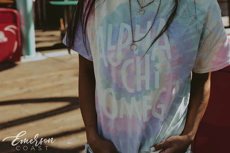 Alpha Chi Omega PR Tie Dye Tee