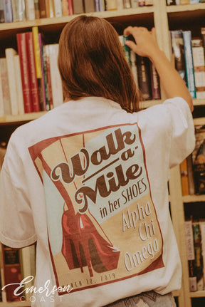 Alpha Chi Omega Walk A Mile Tshirt