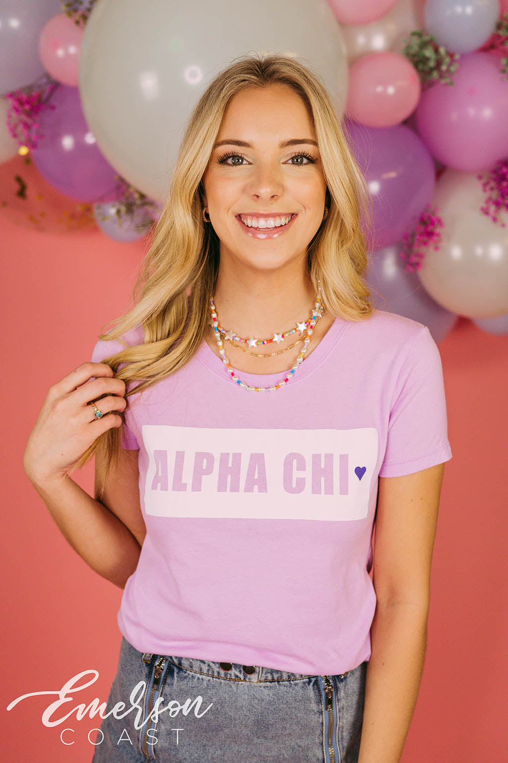 Alpha Chi Omega Lilac Tee