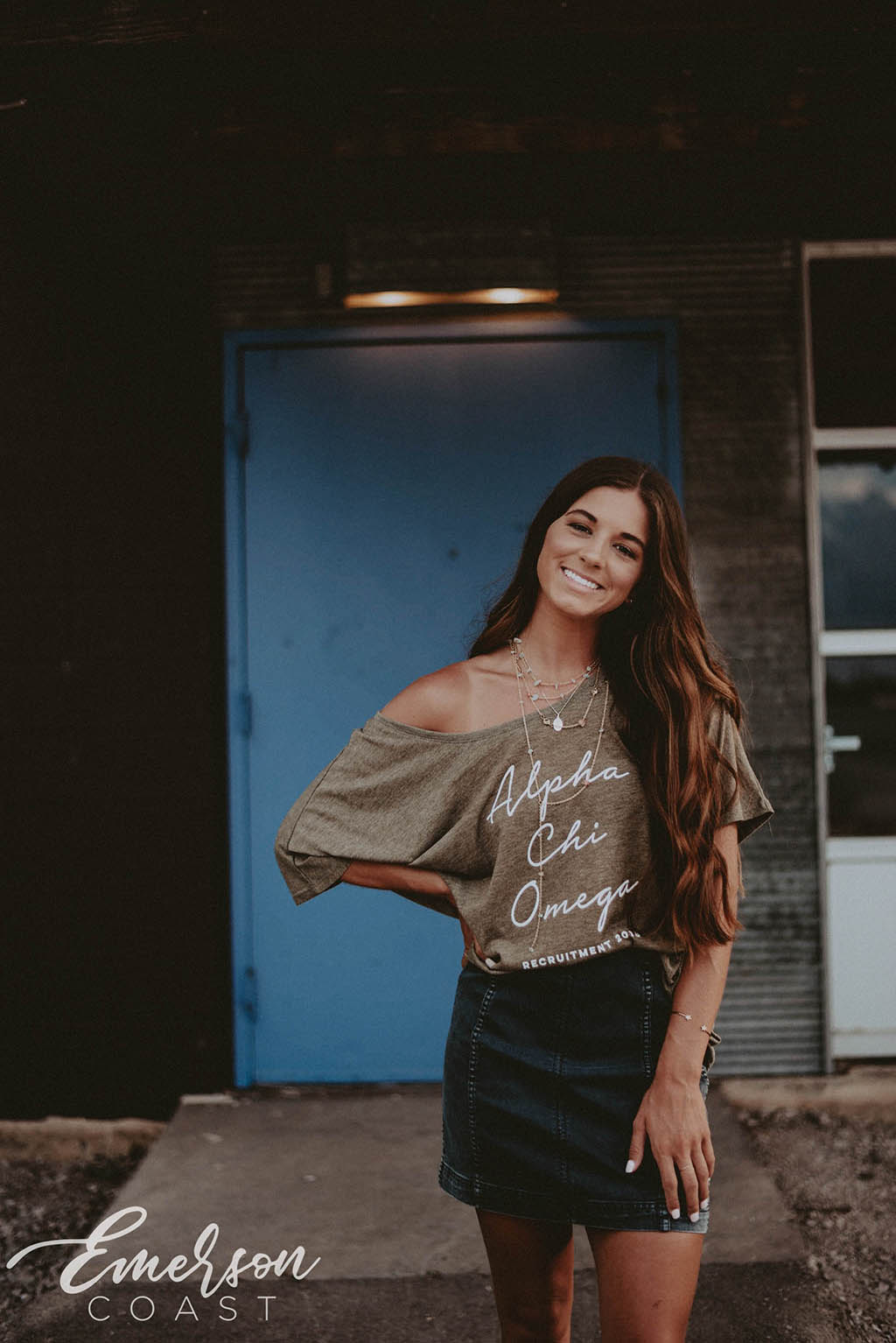 Alpha Chi Omega Recruitment Slouchy Tee
