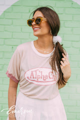 Alpha Chi Von Dutch Colorblock Ringer Tee