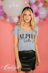 Alpha Delta Pi Light Blue Recruitment Tee