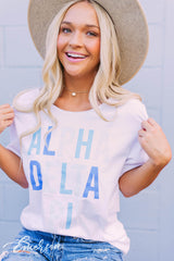 Alpha Delta Pi Shades of Blue Recruitment Tee