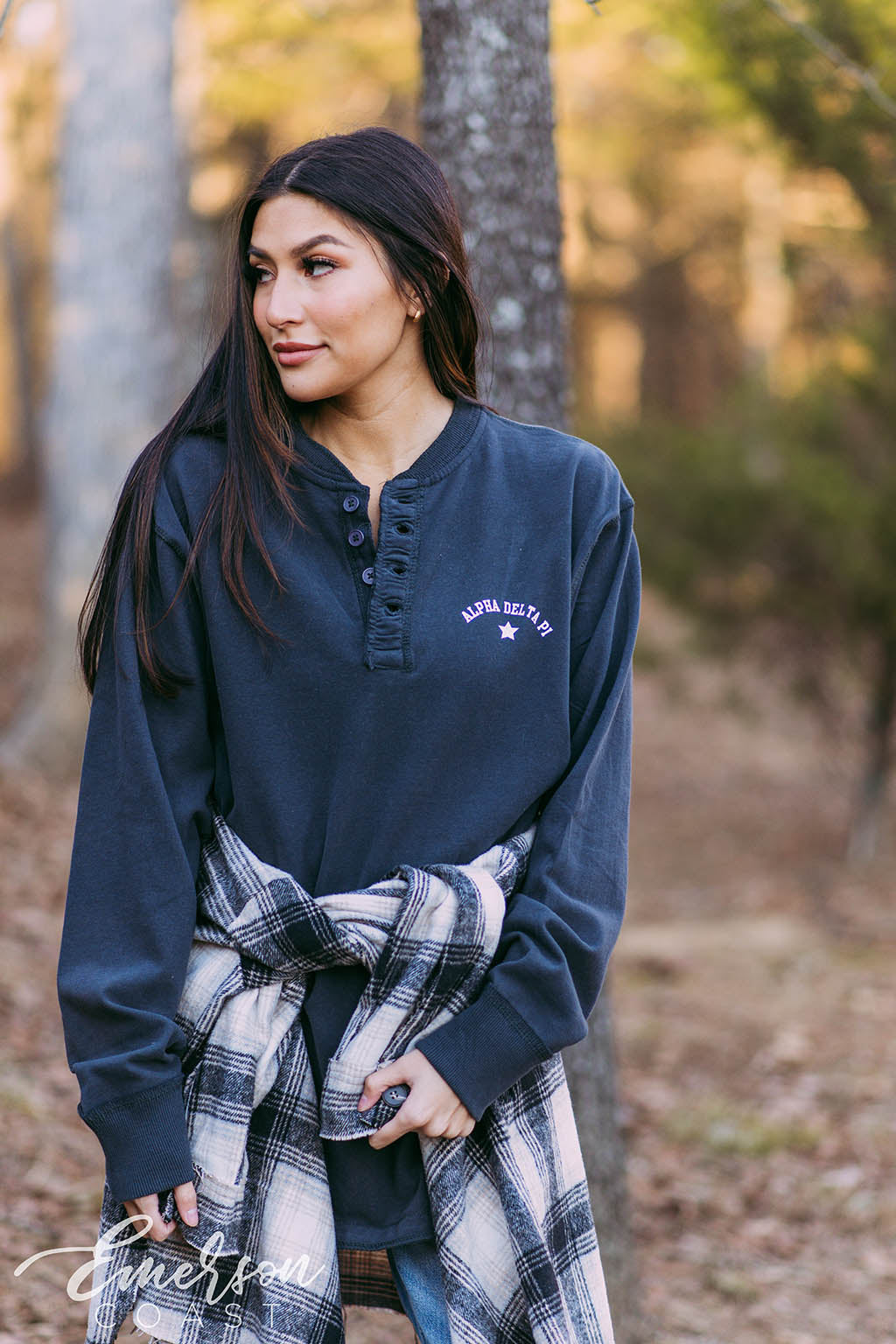 Alpha Delta Pi Simple PR Henley