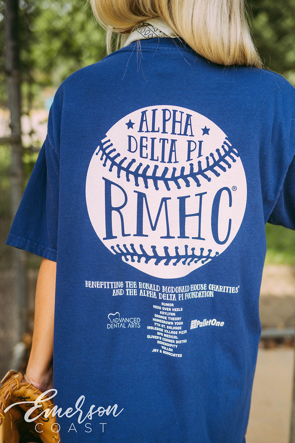 Alpha Delta Pi Philanthropy RMHC Baseball Tee