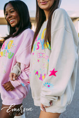 Alpha Delta Pi PR Doodle Sand Crewneck
