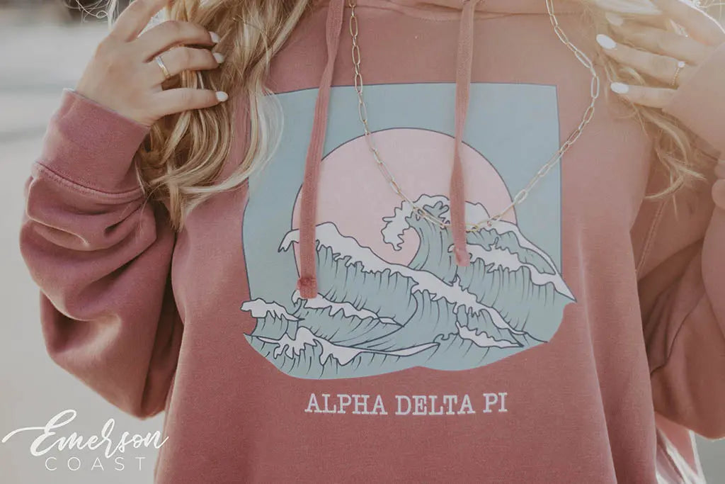 Alpha Delta Pi Wave PR Hoodie